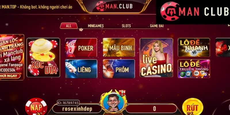 Live Casino Manclub – Khám phá sòng bài trực tuyến đỉnh cao